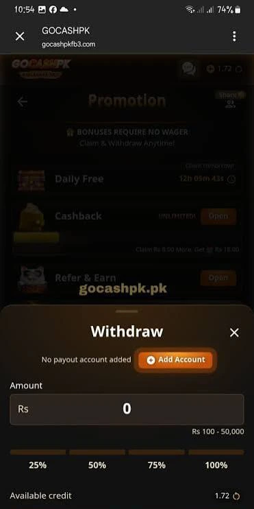 GOCash PK Game